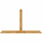 Ekena Millwork Portland Rough Sawn Timber Gable Bracket, Western Red Cedar, 96"W x 56"H x 2"D x 6"F, 14/12 Pitch GBW096X56X0206POR00RWR - alternate 1